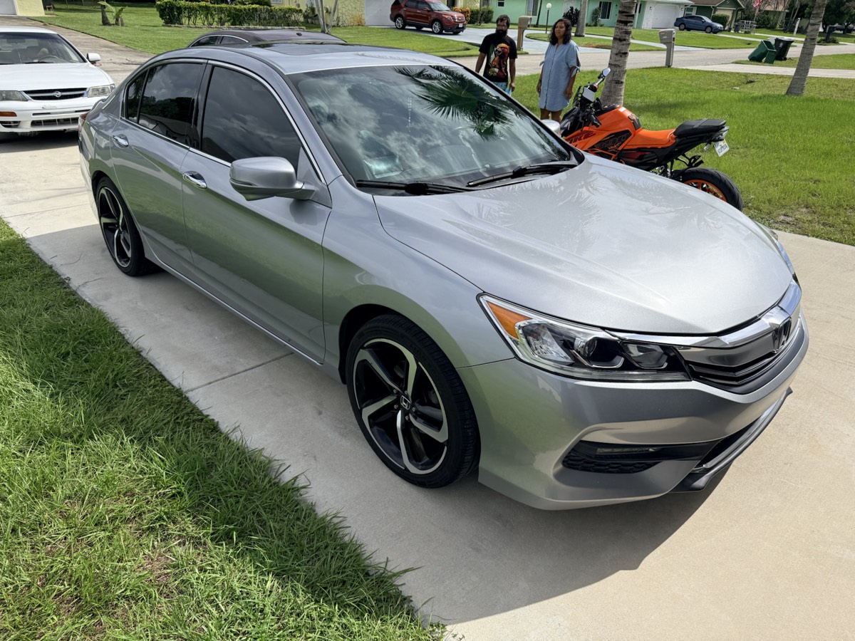 Silver Honda Accord after an exterior detail